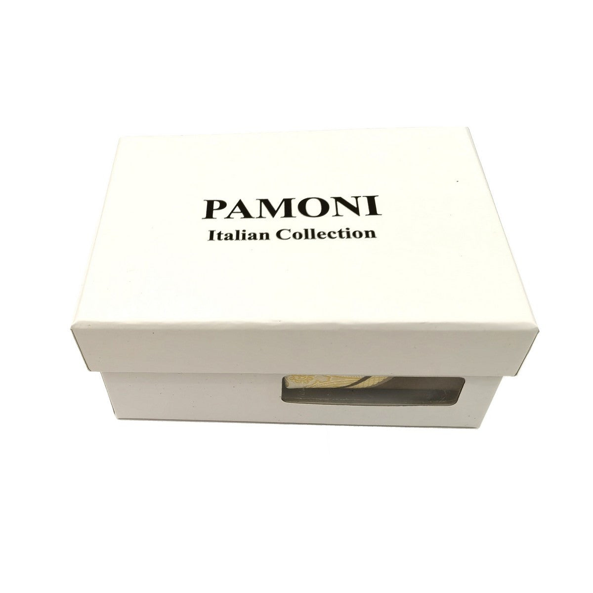 Gold  Brown Paisley Stripe Tie & Cufflinks Set