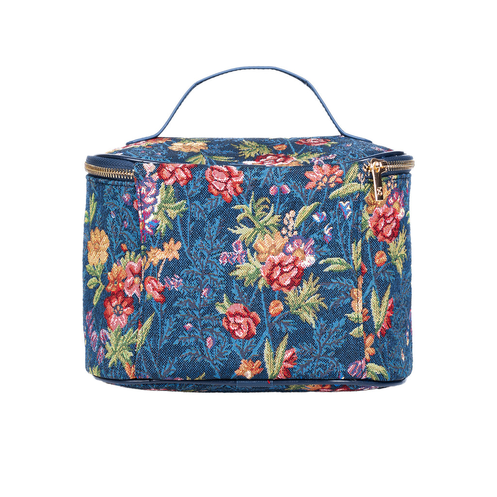 V&A Licensed Flower Meadow Blue - Toiletry Bag